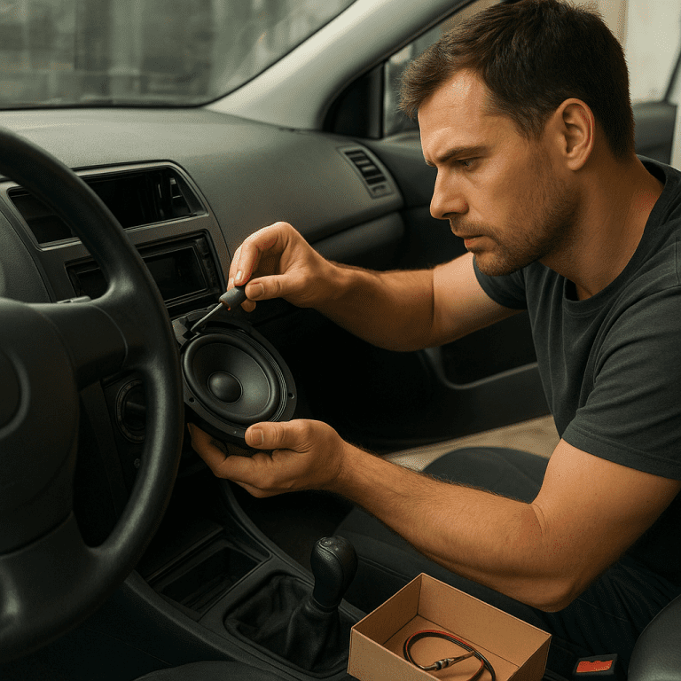 Jak wygląda praca przy montażu systemów audio w samochodach