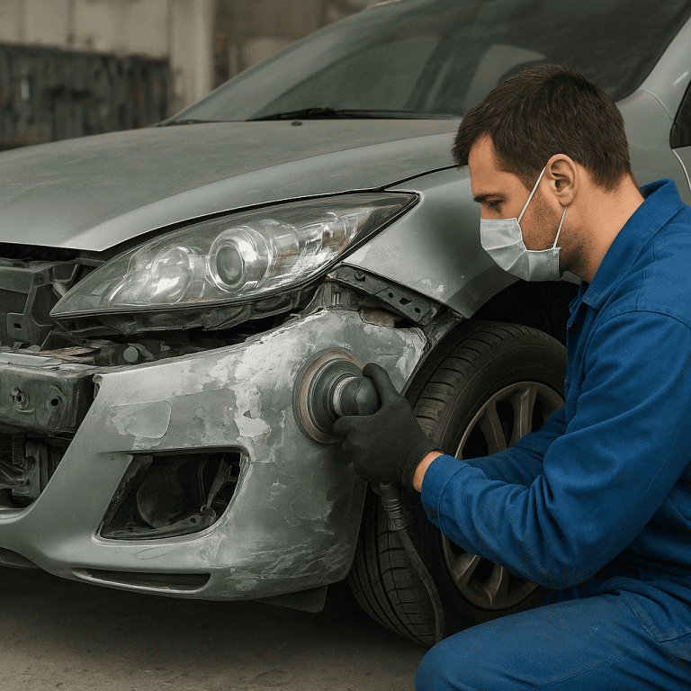 Jak wygląda praca przy naprawach powypadkowych