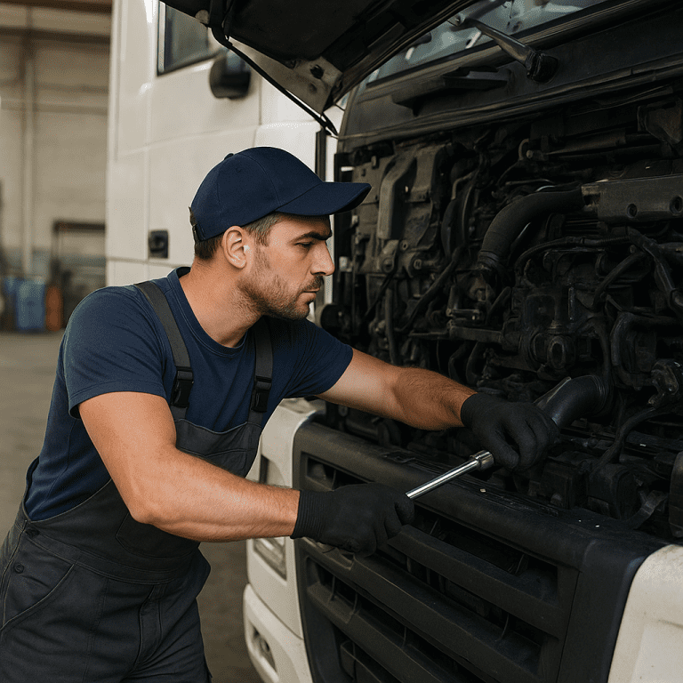 Jak wygląda praca serwisanta samochodów ciężarowych