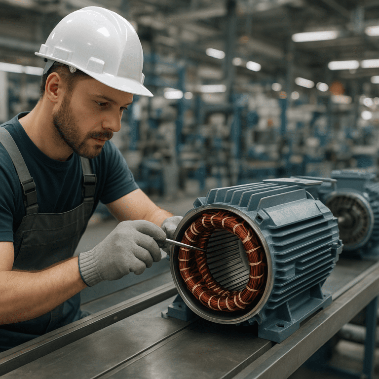 Jak wygląda praca przy produkcji silników elektrycznych