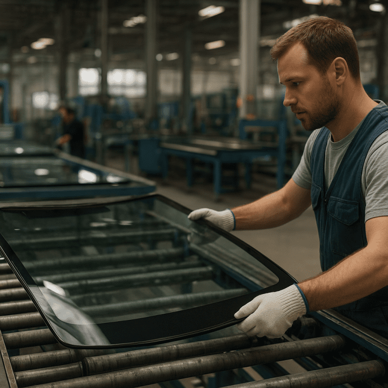 Jak wygląda praca przy produkcji szyb samochodowych